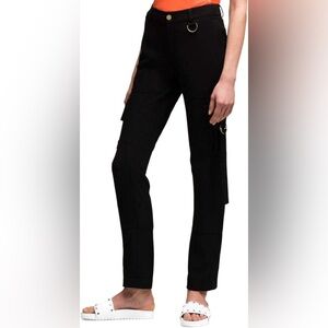DKNY 14 Black Slim Utility Cargo Pants